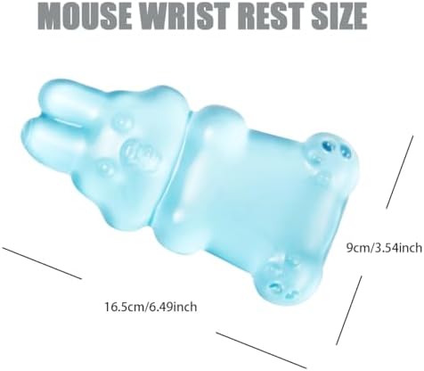 Ergonomic Gel Mouse Wrist Rest,Clear Cute Rabbit Mouse Wrist Rest