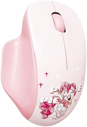My Little Pony Silent Wireless Mouse -M06 Pinkie Pie Bluetooth & 2.4G Silent Mouse, 1600 DPI Cute Computer Mouse for Laptop, Mac, PC, Aesthetic Desk Accessories Gift for Fans, Women (Pink)