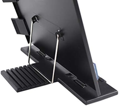 Hanghs Desktop Document Holder/Paper Stand/Clipboard for Sheet Music/Cookbook/Book with 7 Adjustable Positions and a Highlighting Side Clip Black