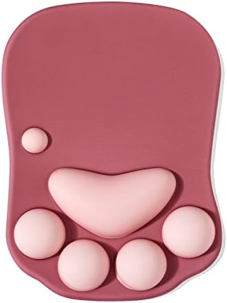 Cat Paw Mouse Pad, Ergonomic Mouse Mat with Wrist Support