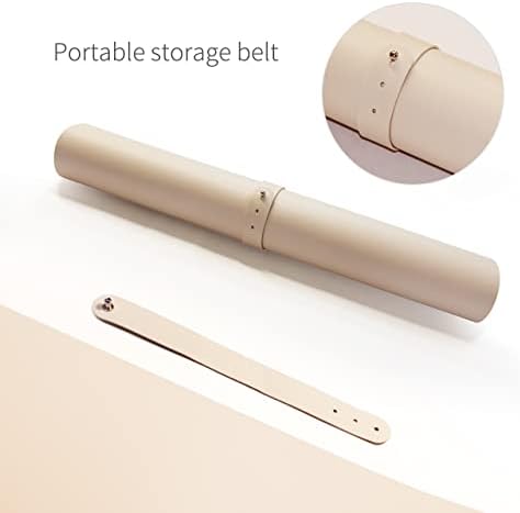 RENMTURE Dual-Sided Mouse Pad, Natural Cork & PU Leather Large Desk Pad for Office and Home Work, Desk Protector Non-Slip, Waterproof, Easy Clean (Apricot, 23.6" x 13.7")