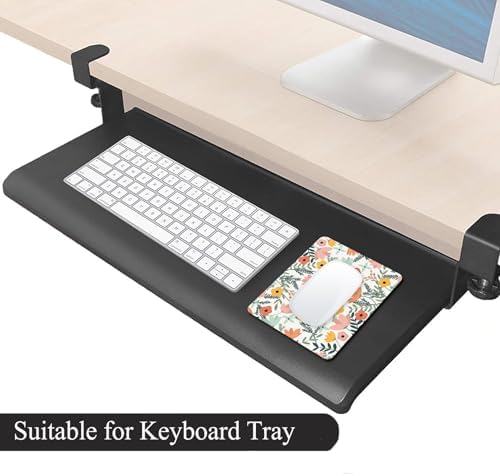 Small Mouse Pad, Mini Mouse Pad 6 X 8 Inch with Non-Slip Rubber Base for Keyboard Tray Laptops Wireless Mouse Home Office Travel, Washable & Portable (Pretty Flowers)