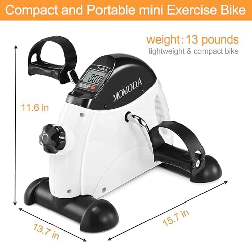 Pedal Exerciser Under Desk Exercise Bike for Leg and Arm Cycling and Recovery Exercise
