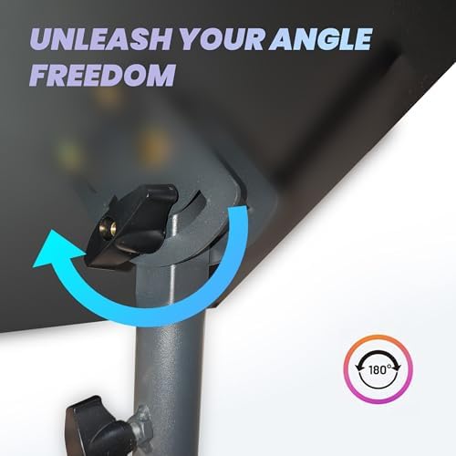 Projector Stand Tripod, Adjustable Height 26 to 51.5 Inch Laptop Tripod Stand, Heavy Duty Projector Holder, Portable Outdoor Projector Stand for Outdoor Movies, Home and Office