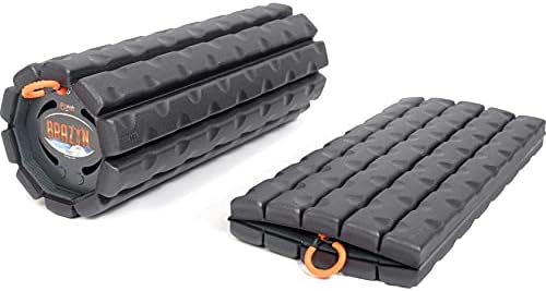 Brazyn Morph Foam Roller: Collapsible Travel Foam Roller for Back Pain Relief, Workout Muscle Recovery, Back Massager, Deep Tissue Leg Massage, Back Cracker (Midnight, Traditional)