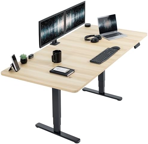 VIVO Light Wood 71 x 36 in Standing Desk, DESK-KIT-2B7C-36