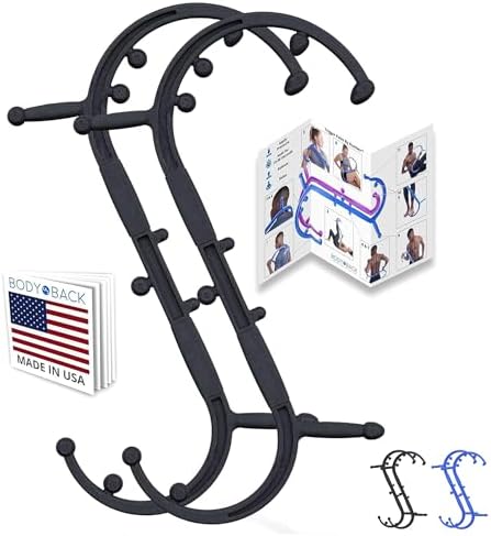Body Back Buddy Elite Back Massager & Neck Massager for Pain Relief, Black