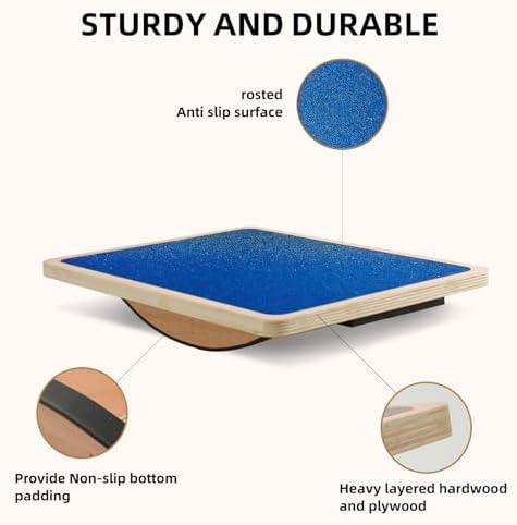 Juoe Balance Board Wobble Board,Balance Toys for Physical Therapy