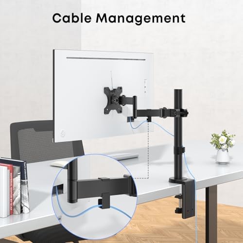 Pole Mount Monitor Arm for 17-32" Screens,17.6 lbs, VESA 75/100mm