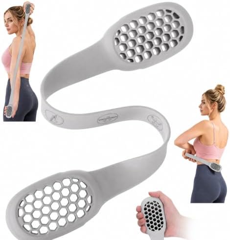 Resistance Band for Women, Silicone Shoulder Opener Back Stretcher,Stretch Bands for Exercise, Pull Exerciser for Posture Correction, Hand Grip Strengthener for Home Gym Office Travel