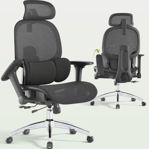 X19 Ergonomic Office Chair, 3-Zone Lumbar for Back Pain Relief