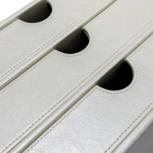 UnionBasic Document Organizer, 3-Drawer File Cabinet Document Storage Box, Office Desktop Filing Organizer, Creamy White