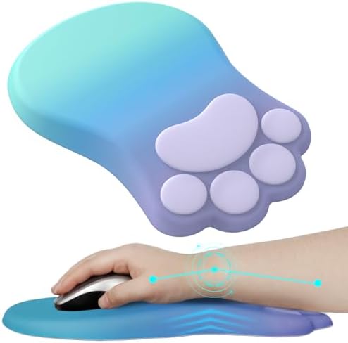 L-SPOUTTO Ergonomic Mouse Pad with Wrist Rest,Cute Mouse Pad Wrist Support