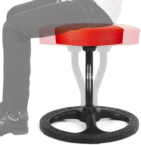 ADHD Chair for Kids, Yoga Chairs for Adults, Wobble Stool Active Flexible Seating Desk Chair with Non-Slip Base and Washable Seat Cover for Stability, Balance, Yoga, Office, School, Classroom