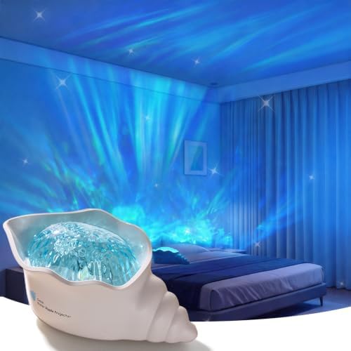 Conch Ocean Wave Projector for Room Decor | Ambient Lighting | Mood Light
