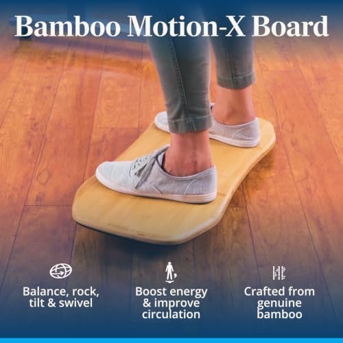 UPLIFT DESK Motion-X Balance Board - 27" Ergonomic Wobble Board for Standing Desks, Anti-Fatigue Support for Core Engagement & Stability