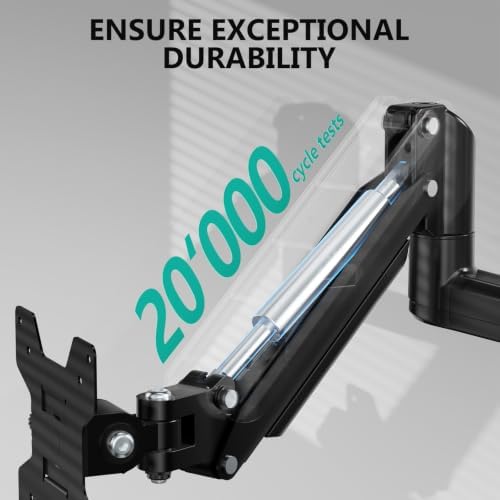 WALI Vertical Dual Monitor Mount for 13-40 inch Curved Screens, up to 22lbs