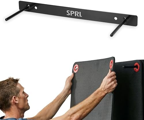 SPRI Hanging Exercise Mats for Gyms, Closed-Cell Foam Yoga & Fitness Mats with Grommets, Thick Workout Mats for Studios & Group Fitness Classes
