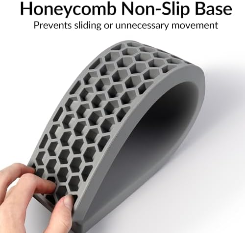 Keychron Gray Silicone Wrist & Palm Rest, 12.89" for 75% Compact Keyboard Series V1/V2/Q1/Q2 & Lemokey P1 (Pro/Max/HE) – Anti-Slip Base – Smooth & Soft Support