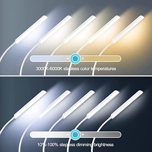 Dimunt LED Floor Lamp, Stepless Adjustable 3000K-6000K Colors, White
