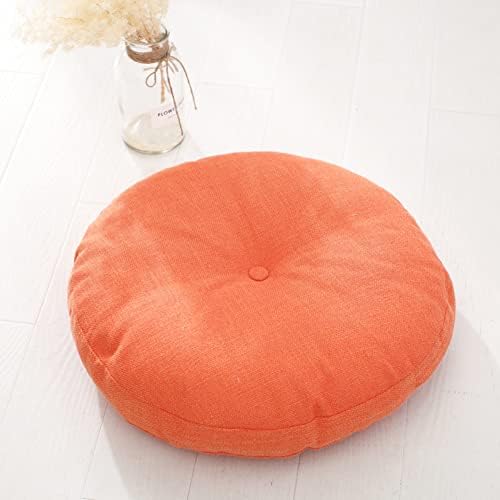 Removable Tatami Futon Floor Cushion Seating Cushion Floor Pillow,Round Living Room Office Chair Pads Mat Yoga Cushion Meditation Floor Pillow D 40cm(16inch)