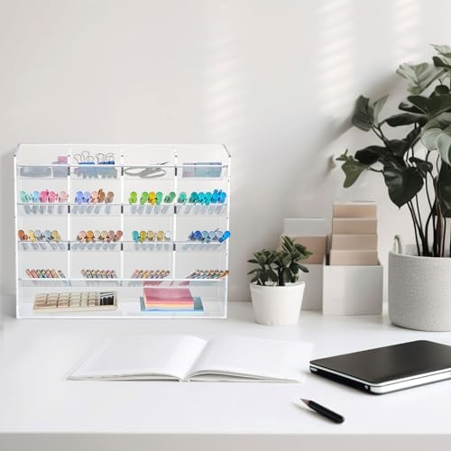 MotiMind Acrylic Pen and Marker Organizer for 200 Markers