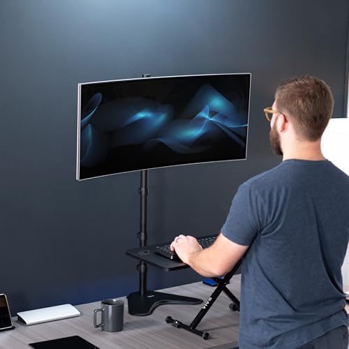VIVO Single Monitor Desk Stand for 13 to 27 inch Screens, STAND-V011H