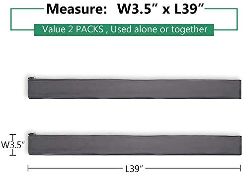 StangH Flexible Cable Management Sleeve kit, 39 Inches, 2 Pieces -Grey