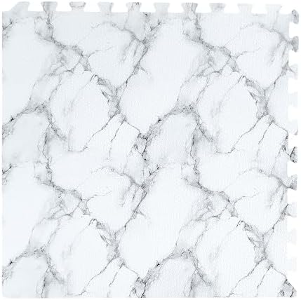 Forest Floor Farmhouse 3/8 Inch Thick Printed Foam Tiles, Premium Wood Grain Interlocking Foam Floor Mats, Anti-Fatigue Flooring – Stylish Flooring Solution