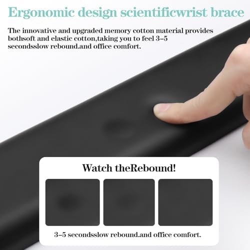 Ergonomic Wrist Rest for Computer Keyboard and Mouse Set with Wrist Support