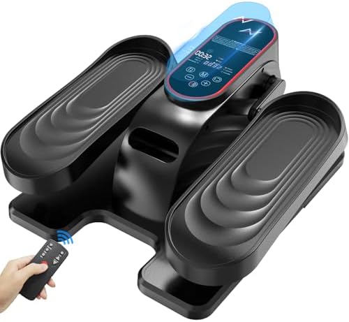 AXV Under Desk Elliptical Exercise Machine,Electric Ellipse Leg Exerciser As Seen On TV,Training Machines While Sitting for Seniors Home,Portable, Quiet, with Remote Control