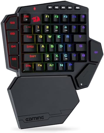 Redragon K585 PRO Wireless One-Handed RGB Gaming Keypad, 42-Key Layout