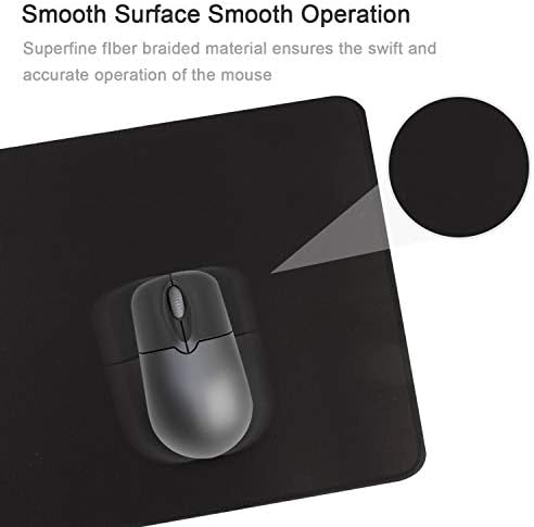 Gaming Mouse Mat/Mouse Pad 31.5x11.8x0.12Inch | XXL mouse pad | table mat/large size | improved precision and speed | rubber base for stable Grip on smooth surfaces non-slip (80x30 Black)