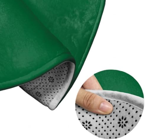 Highly Premium Quality Floor Mat, Office Chair Decor Mat, Room Sofa Yoga Soft Round Carpet Green, 24inch