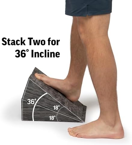 OPTP PRO-Slant – Professional Foam Incline Squat Wedge Pair and Slant Board for Squats- Workout Squat Wedges for Rehabilitation and Stretching of the Calf, Ankle and Foot
