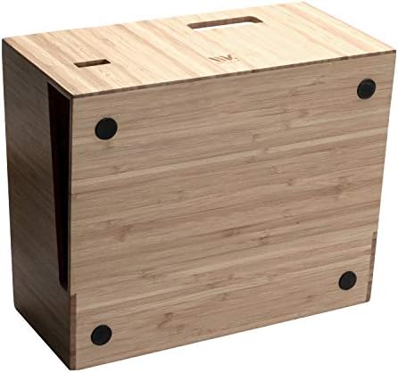 MobileVision Bamboo Paper Tray Office Organizer for Files, Documents, Letter Sorter, Envelopes and Magazine Holder (File & Paper Organizer)