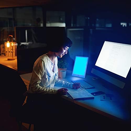 SMY Lighting Light Therapy Lamp, Blue Light Energy Lamp and Adjustable LED Blue Light, Tablet One Touch with Timer, 100% UV Free