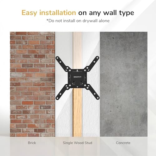 Mount-It! Tilting TV Wall Mount for 24-43 Inch TVs Low Profile