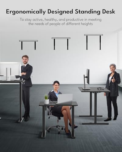 Small Electric Standing Desk, Gaming Desk, 31.5x24 Inch, Black