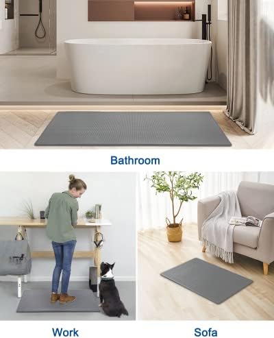 Artnice Kitchen Mats for Floor 2PCS, 0.4inch Stylish Anti Fatigue Mat