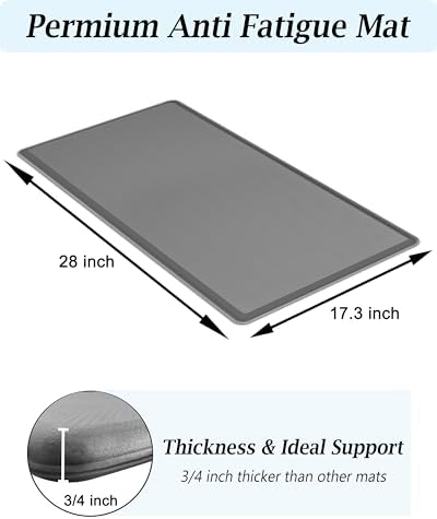 Artnice 3/4 Inch Thick Kitchen Mats for Floor, Kitchen Rugs for Standing