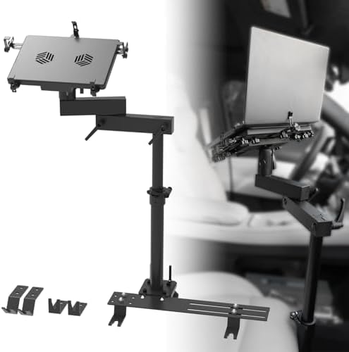 MELIPRON No-Drill Truck Laptop Mount for Cars, Heavy-Duty Mobile Work Stand
