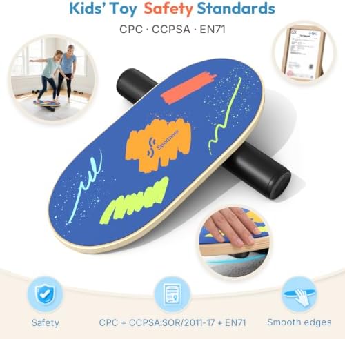 Sportneer Kids Balance Board, 4-Mode Adjustable Balance Trainer