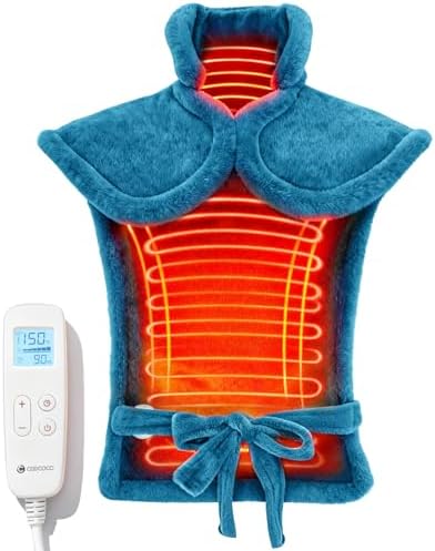 CooCoCo FSA Eligible 24"x33" Full Back Heating Pad, Blue