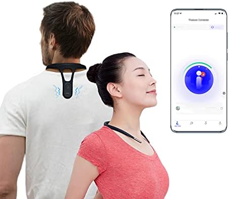 P1 Posture Corrector for Women Men, Strapless Upper Back Brace, Vibration Reminder, Rechargeable, 50H Battery