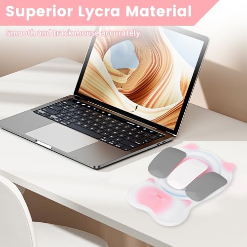 Ergonomic Mouse Pad with Wrist Rest,Cute Memory Foam Mousepad Wrist Support
