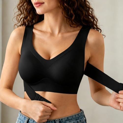 Posture Corrector Bra for Women Front Closure Back Support Bra