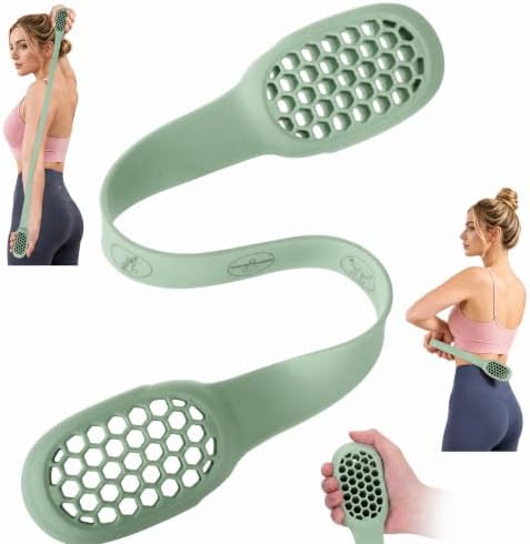 Resistance Band for Women, Silicone Shoulder Opener Back Stretcher,Stretch Bands for Exercise, Pull Exerciser for Posture Correction, Hand Grip Strengthener for Home Gym Office Travel