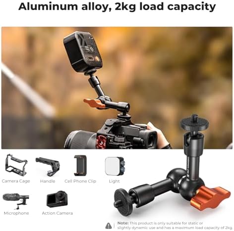 K&F CONCEPT 6" Magic Arm 1/4" Screw Articulating Mini Arm