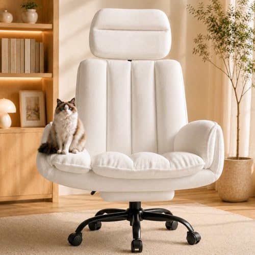 Big and Tall Office Chair with Footrest & Adjustable Armrests